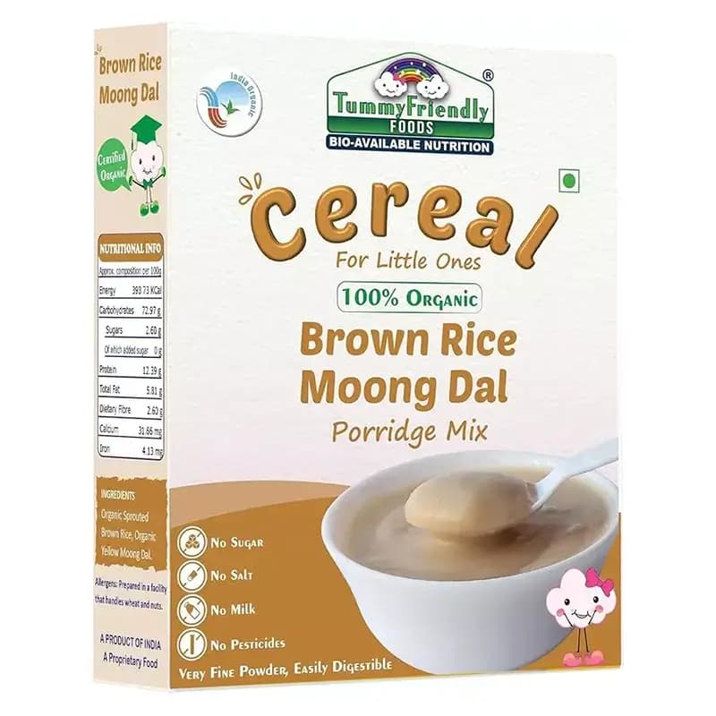 Tummy Friendly Foods Brown Rice Moong Dal Porridge Mix 200 g Main Image
