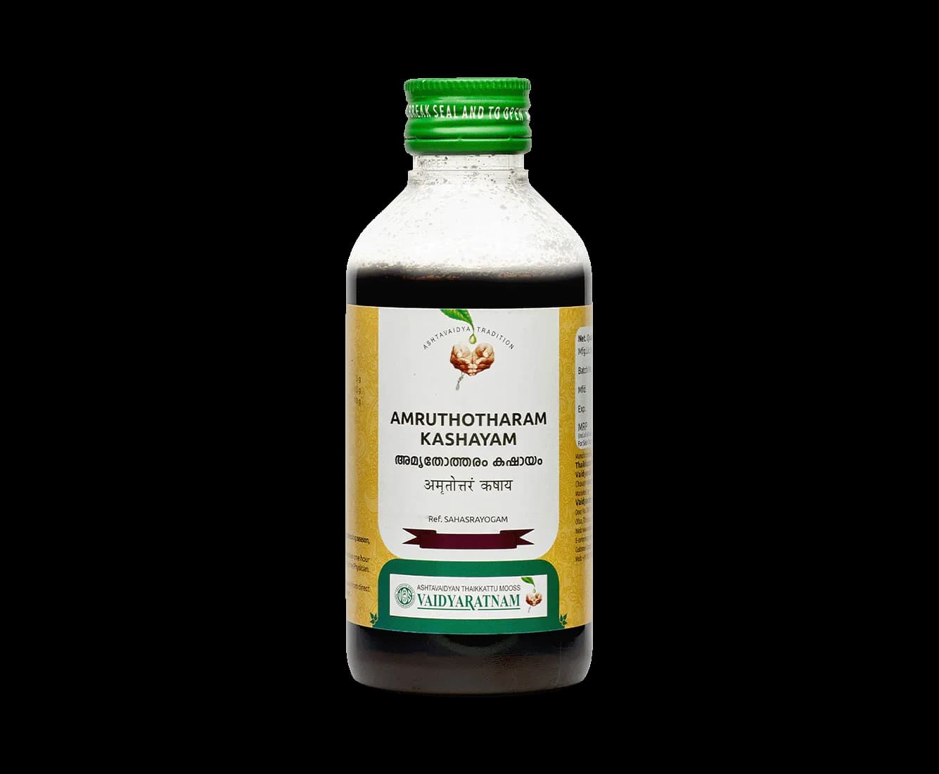 Vaidyaratnam amrithotharam kashayam 200 ml shopindianproductsa