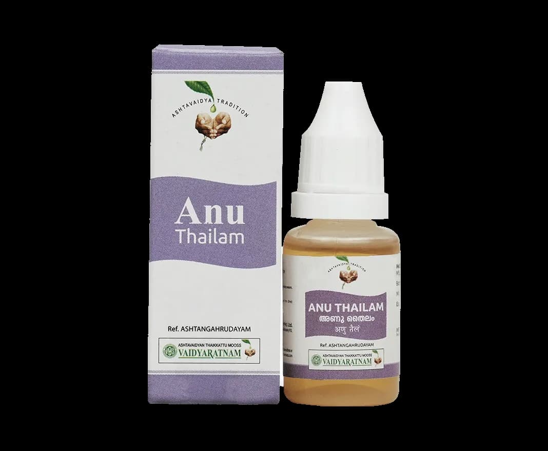 Vaidyaratnam anu thailam 10 ml shopindianproductsa