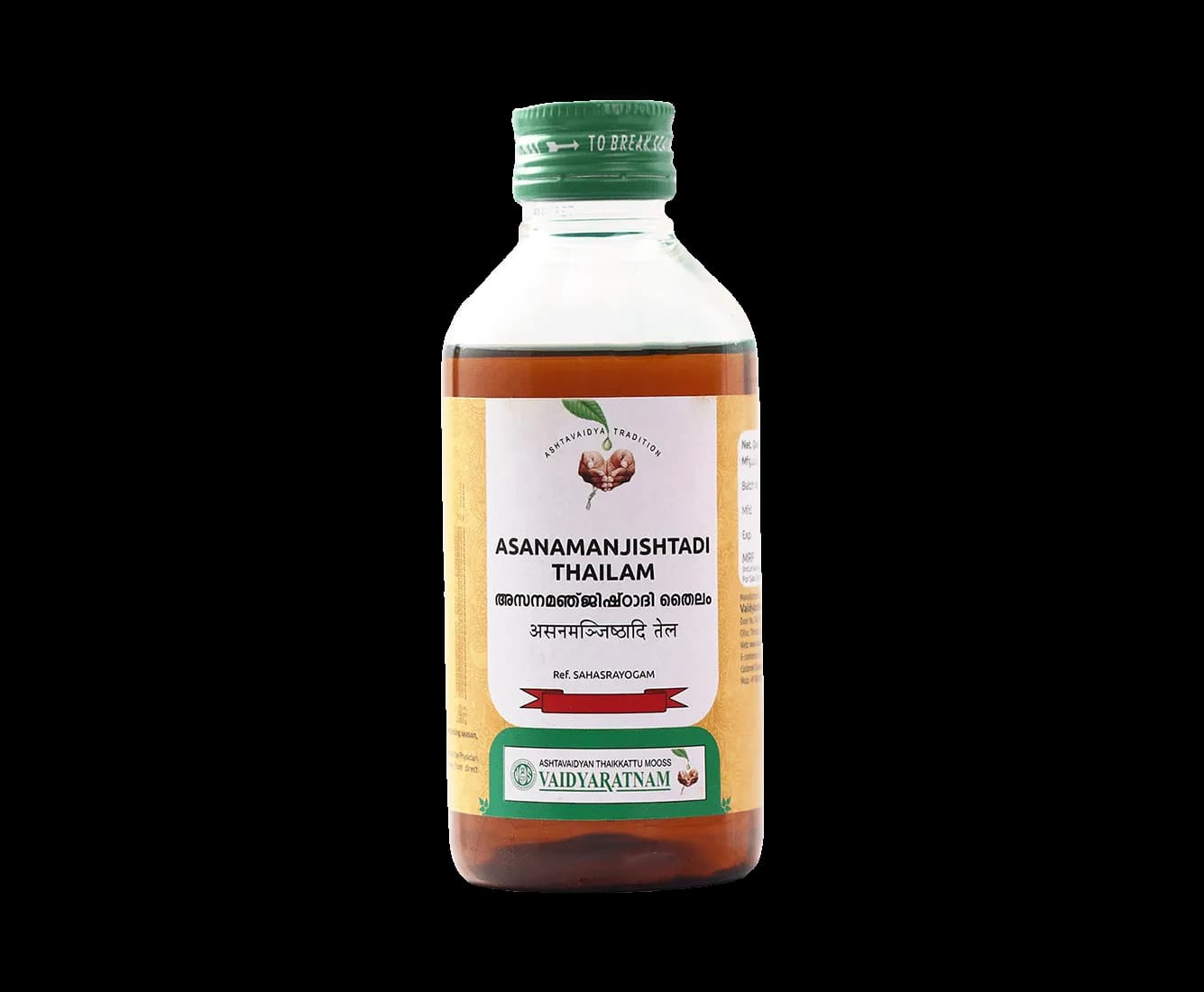 Vaidyaratnam asanamanjishtadi thailam 200 ml shopindianproductsa