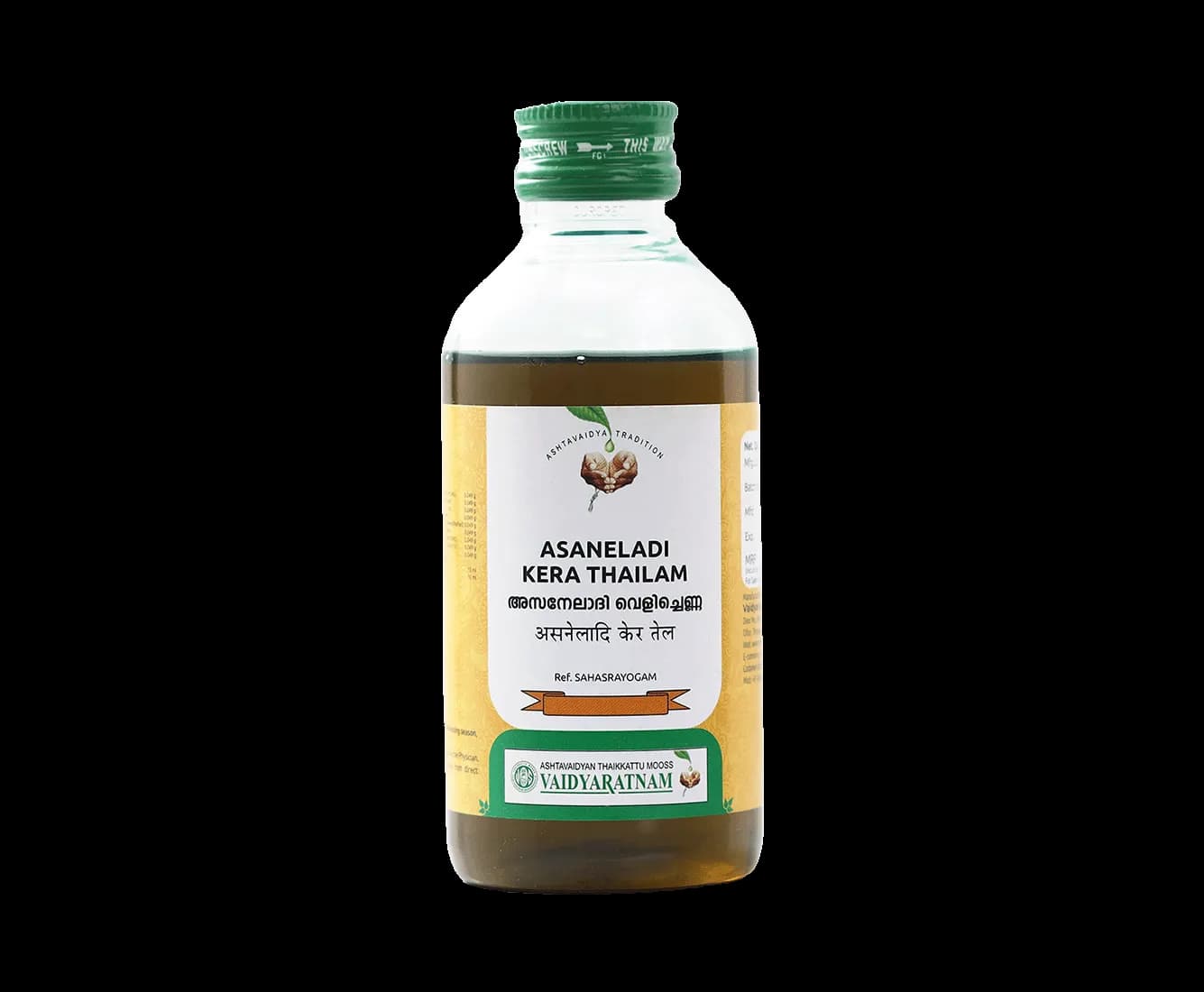 Vaidyaratnam asaneladi kera thailam 200 ml shopindianproductsa