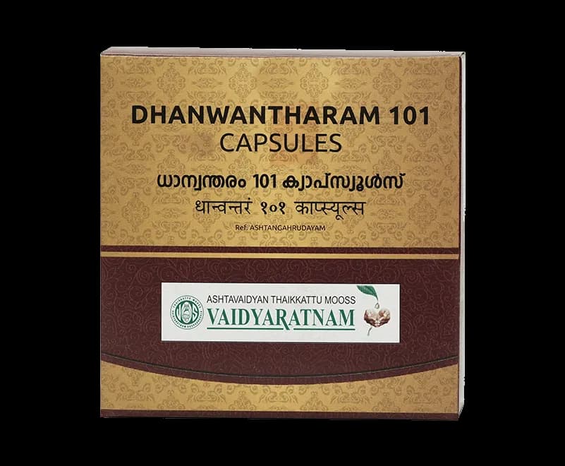 Vaidyaratnam dhanwantharam 101 capsules 100 capsules shopindianproductsa