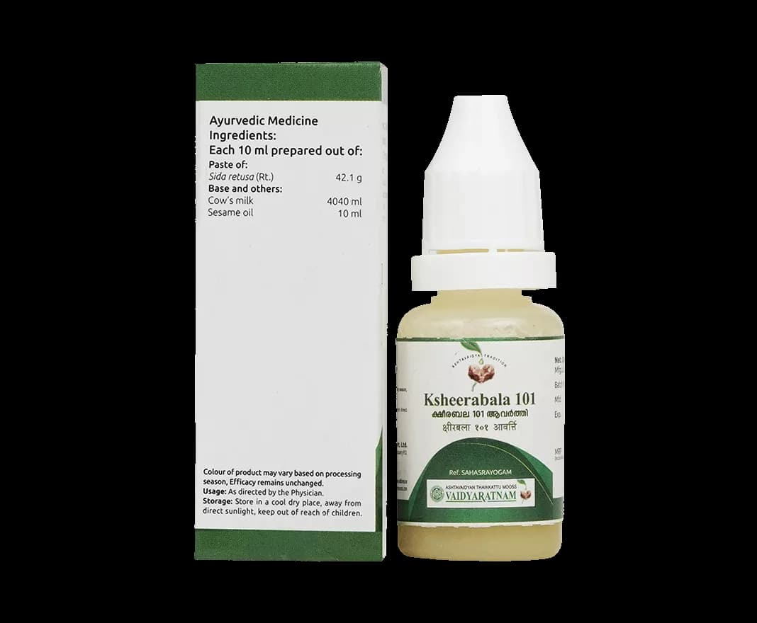 Vaidyaratnam Ksheerabala 101 Aavarthi 10 ml Main Image