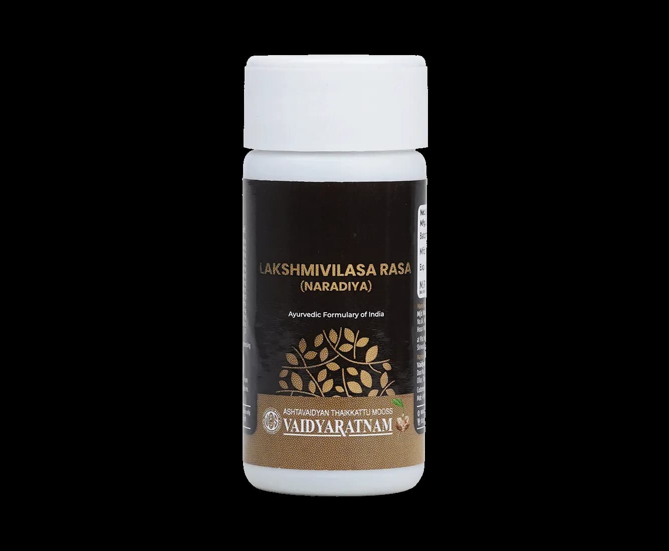 Vaidyaratnam lakshmivilasa rasa naradiya 30 tablets shopindianproductsa