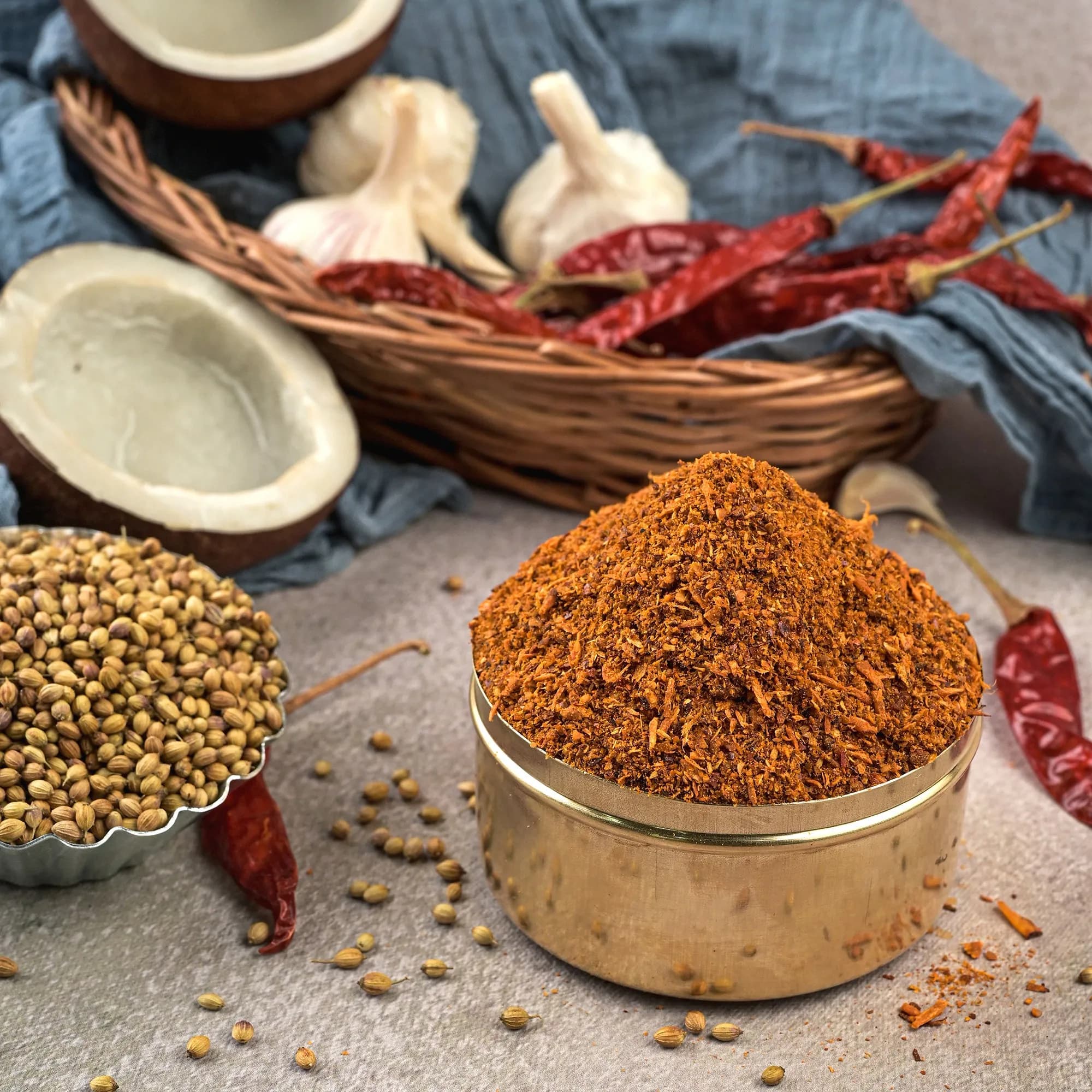 Vellanki Foods Kobbari Karam Podi Coconut 250 G ShopIndianProductsa