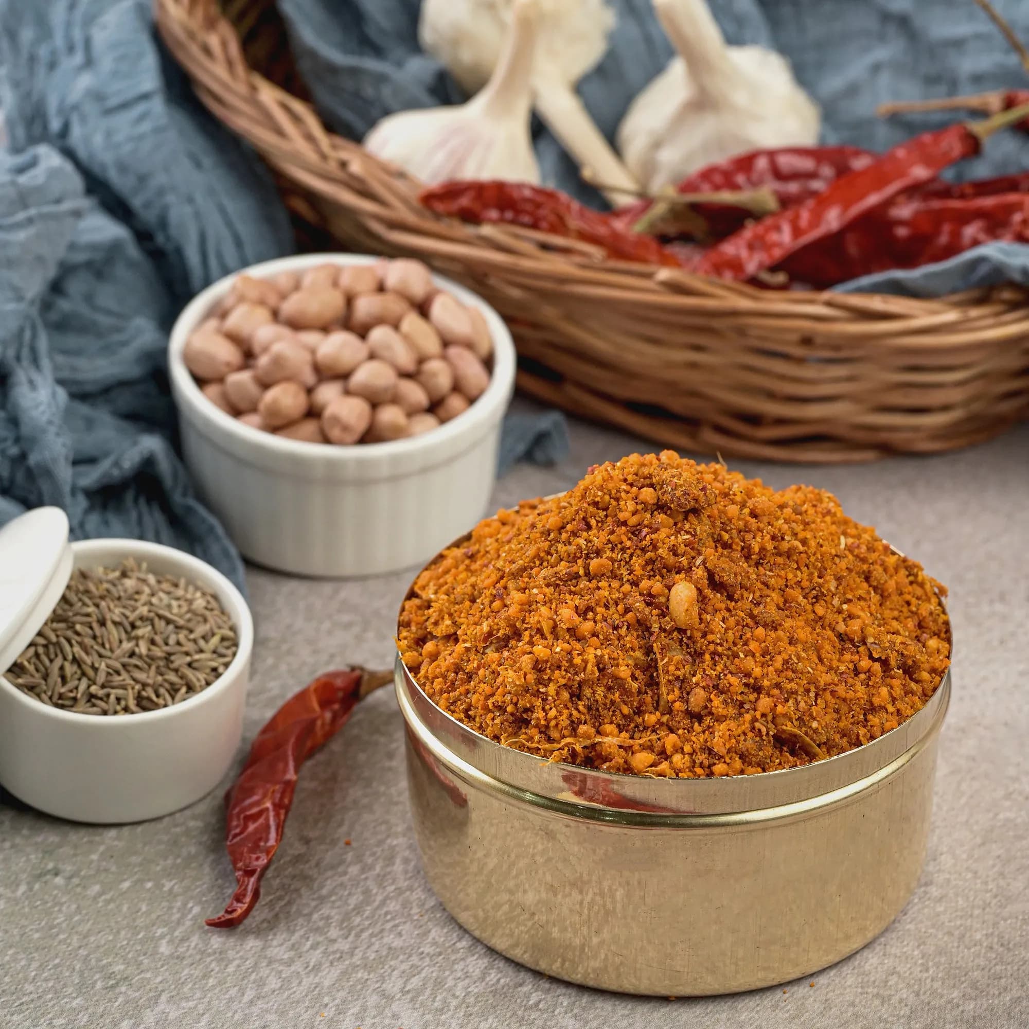 Vellanki Foods Palli Karam Podi Peanut Powder 250 G ShopIndianProductsa