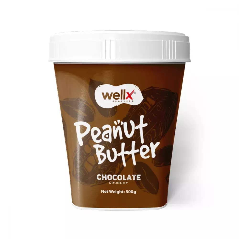 Wellx Peanut Butter Chocolate Crunchy 500 g Main Image