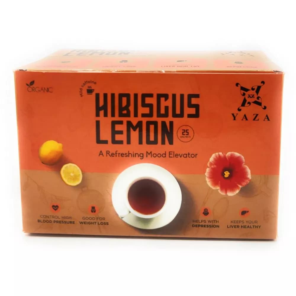 Yaza Hibiscus Lemon Tea 25 Sachet Main Image