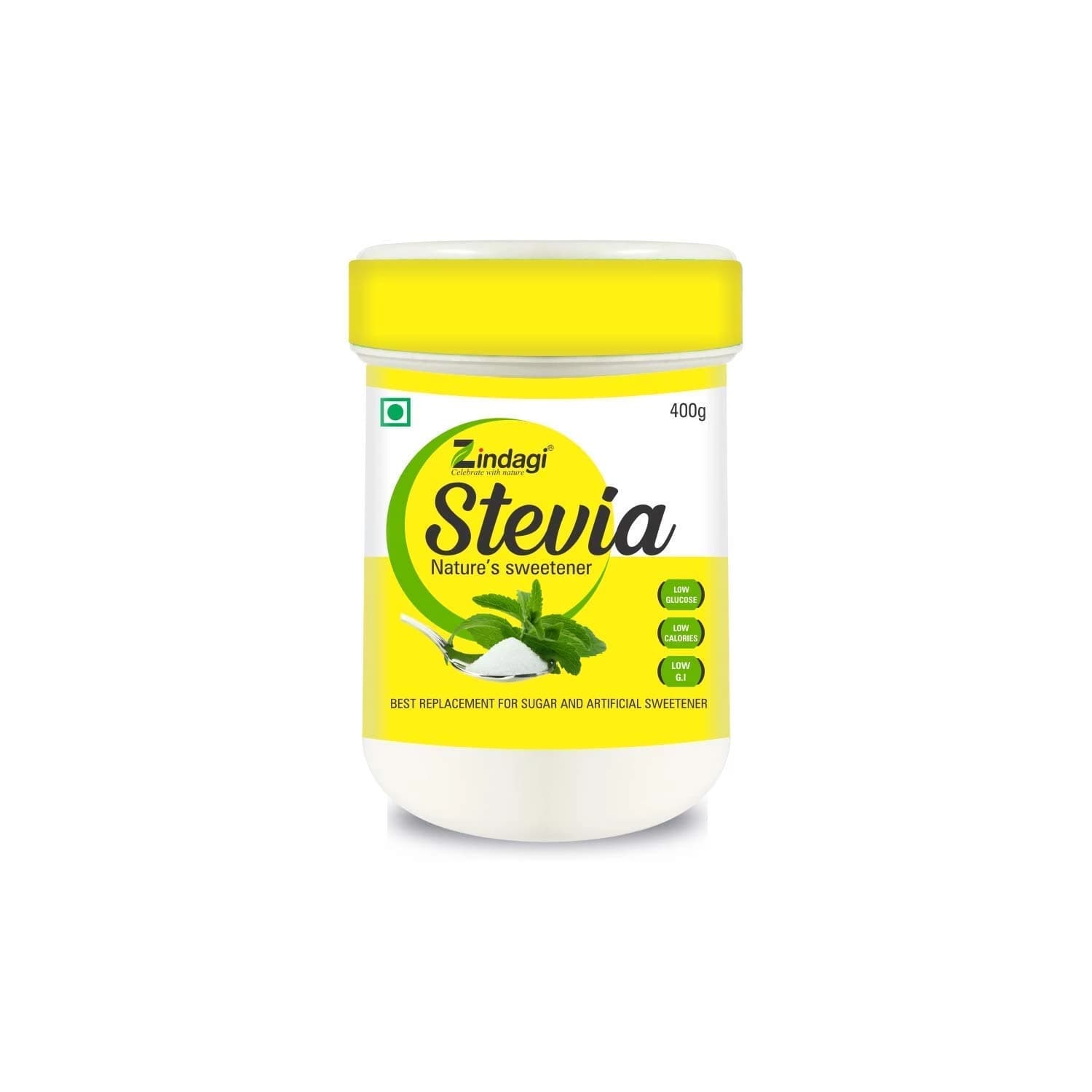 Zindagi Natural Stevia White Powder (Sugarfree) 400 g main image